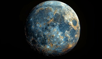 mercury  on black background