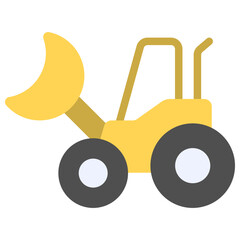 exavator flat icon