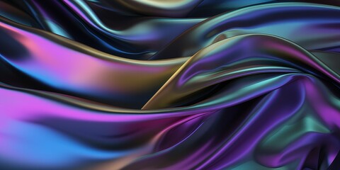 Obraz premium Abstract Iridescent Fabric Texture