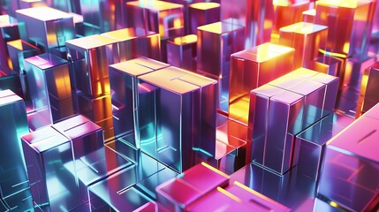 Explore a vibrant and futuristic cityscape bursting with color, lights, and innovation