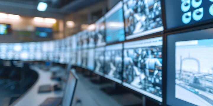 Cuttingedge control center monitors smart city services for efficient public utilities. Concept Smart City, Control Center, Public Utilities, Efficient Services, Monitoring System