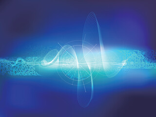Abstruct A004 Technological background with pulse shape suitable use for the technology themes vector illustration graphic EPS 10
