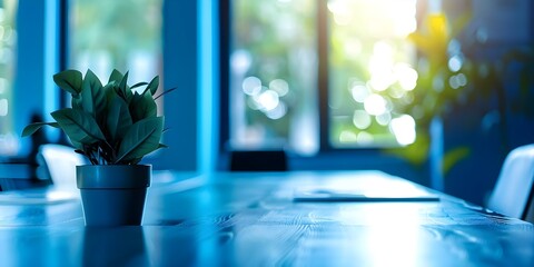 Bluethemed meeting room for philanthropic discussions in a charitable organization setting. Concept Philanthropy, Meeting Room, Blue Theme, Charitable Organization