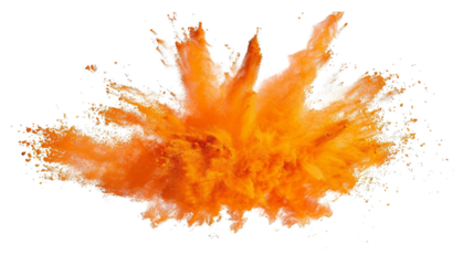 Dynamic Orange Powder Burst