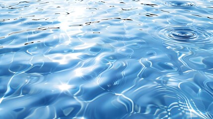 Fototapeta premium Peaceful Water Surface with Gentle Reflections and Soothing Ripples