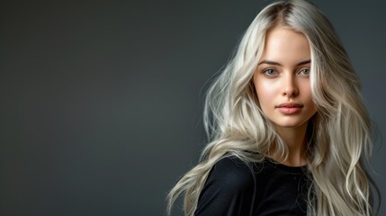 Naklejka premium The Beautiful Blonde Woman