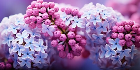 Fototapeta premium Blooming Lilac Flowers in Spring