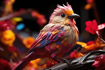 Abstract Flight The Symphony of Street Art and Modern Art in a Vibrant Graphist , generative IA
