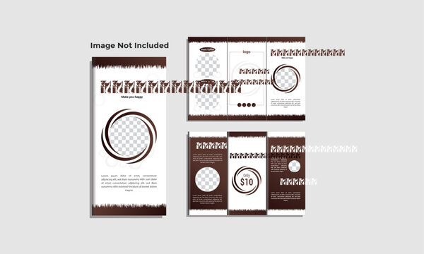 modern trifold business brochure template