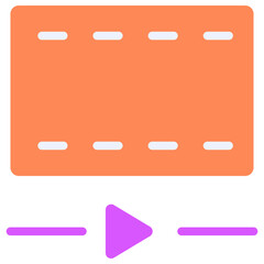 video flat icon