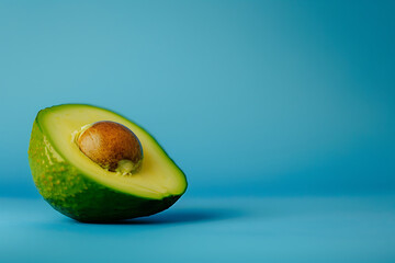 summer fruit avocado on wooden background
