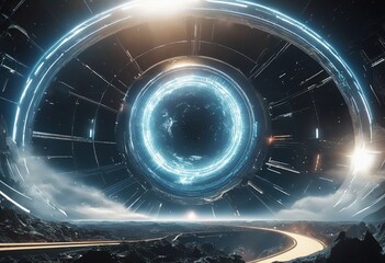  Earth Shield: A Mesmerizing 3D Rendering of Futuristic Protection