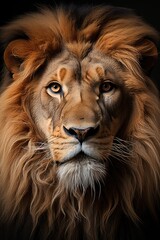 Naklejka premium Focus lions revealing family essence with stunning realism, generative IA