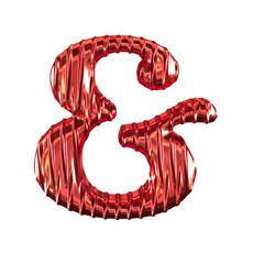Fluted red symbol