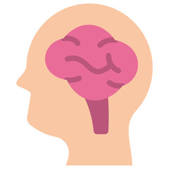 brain flat icon