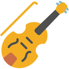 violin flat icon