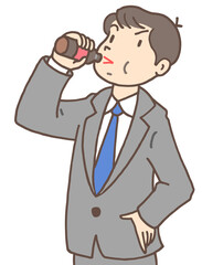 健康のイラスト - エナジードリンク・内服液・栄養ドリンク