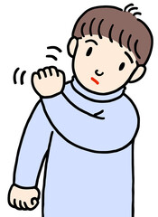 病気・疾患のイラスト - 肩こり・関節痛・四十肩・五十肩