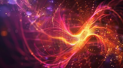 Obraz premium wave-particle duality of matter and its implications in quantum physics.