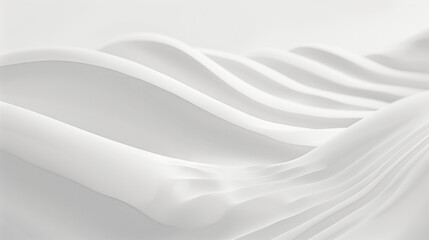 Obraz premium Smooth Grainy Abstract White Wallpaper 3D Render for Minimalistic Design Ads 