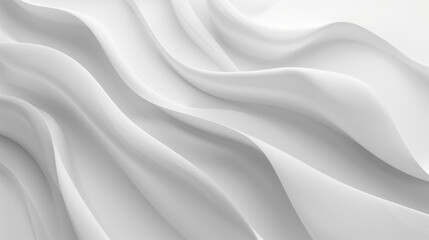 Obraz premium Flat Surface White Wallpaper Abstract 3D Render for Minimalistic Advertisement Background