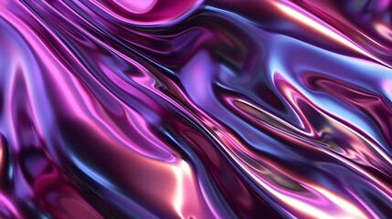Obraz premium Captivating Holographic Abstract Effect with Futuristic Shiny Background