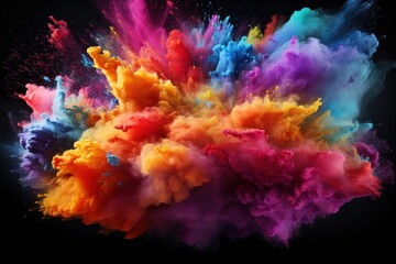Abstract Explosion of Colors