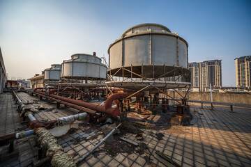 Industrial Rooftop Cooling Towers