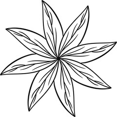  Flower and Florals simple icon. Minimal flower.