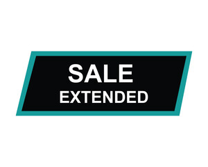 sale extended button on white background. sale extended button sign