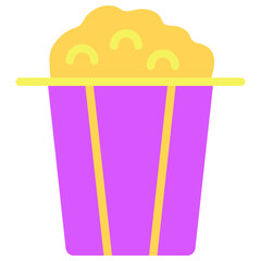 popcorn flat icon