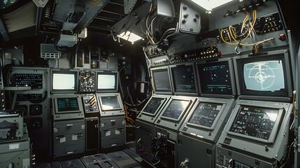 Fototapeta premium Advanced Radar System Installation for Aircraft Modernization and Enhanced Aerospace Communication