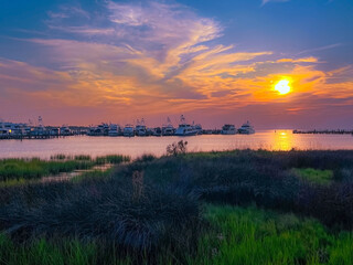 Fototapeta premium Baytowne Wharf Sunset