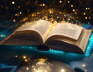 Holy Book - Magic Book - Universe - AI generated	