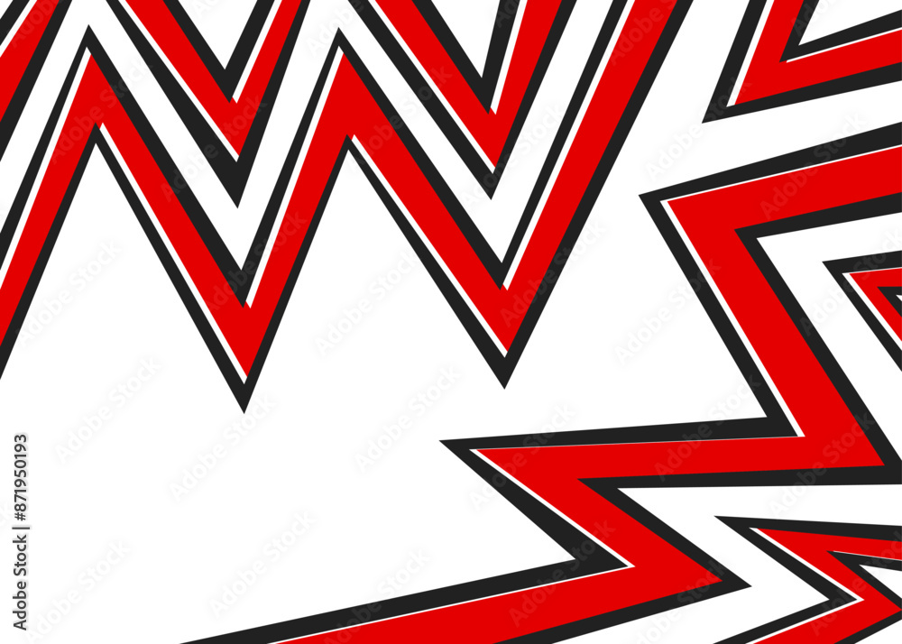 Poster Abstract background with zigzag line pattern and with some copy space area