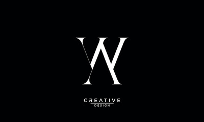 AW, WA, A, W, Abstract Letters Logo Monogram