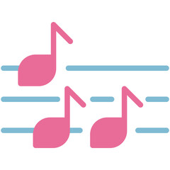 musical note flat icon