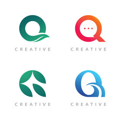 Letter Q logo design template elements
