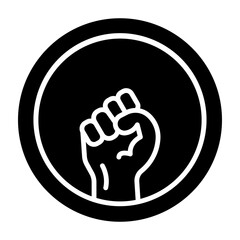 Black Lives Matter Glyph Icon