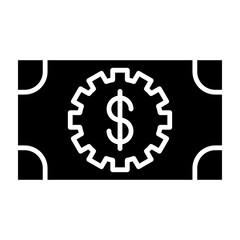 Money Management Glyph Icon