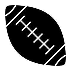 American Football Glyph Icon