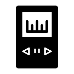 Music Player Glyph Icon
