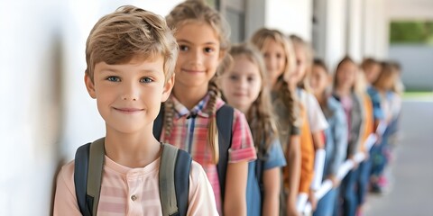 Efficiently manage school enrollment queues with timesaving techniques for busy parents. Concept School Enrollment, Queue Management, Time-Saving Techniques, Busy Parents, Efficient Processes