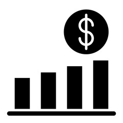 Stock Investment Glyph Icon