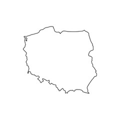 Poland map icon