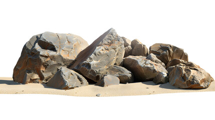 Pile of stones, transparent picture