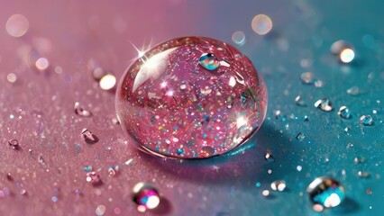 drops of water on a glass