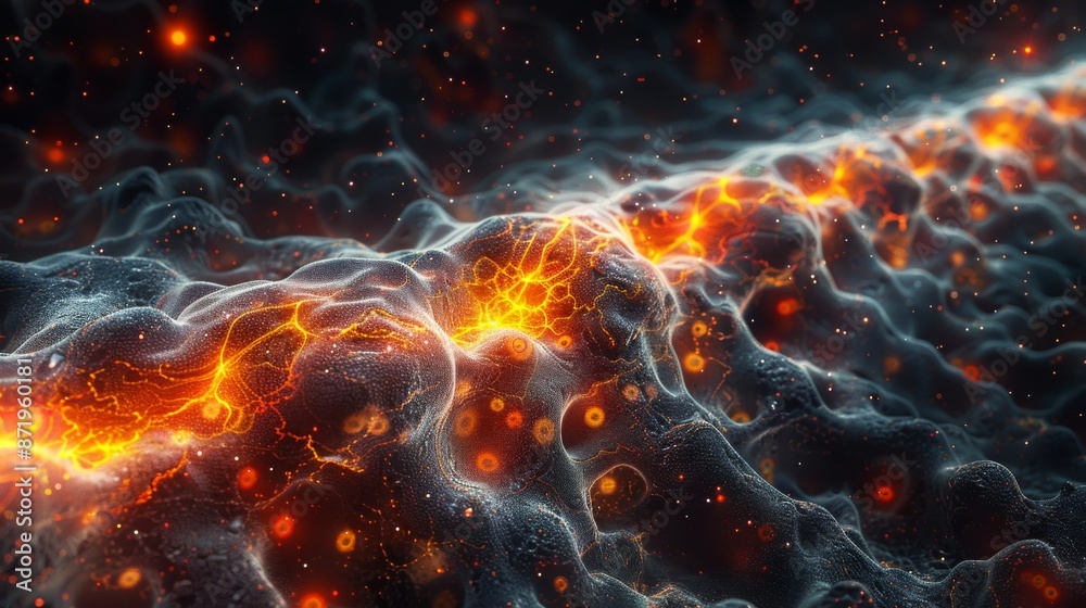 Poster an immunofluorescence microscopy image showing the localization of voltage-gated sodium channels at 