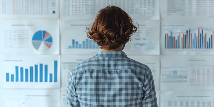 Market researcher studying consumer trends and preferences for business insights and strategies. Concept Consumer Behavior, Market Research, Business Insights, Consumer Preferences