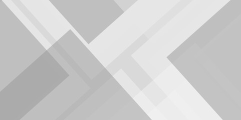 Fototapeta premium Modern luxury pattern of geometric white and gray color background, Elegant abstract background with grey lines with shadow. white paper transparent material in triangle technology and square shapes i